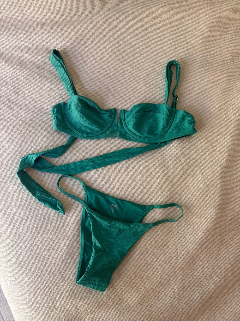 Monday Swimwear Barbados Bottom in Jade Green